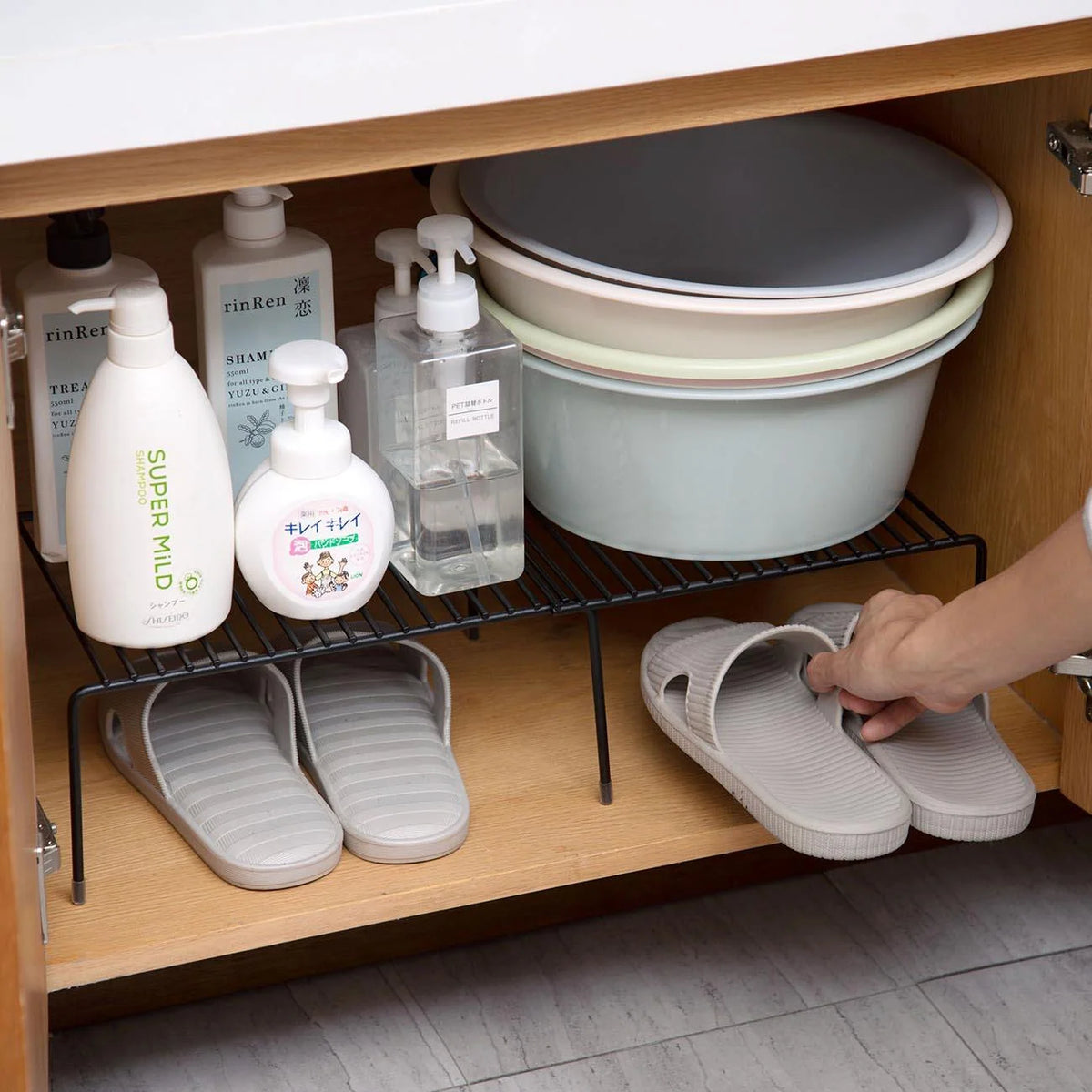 Adjustable Holders Metal Racks for Kitchen Cabinet Organizer
