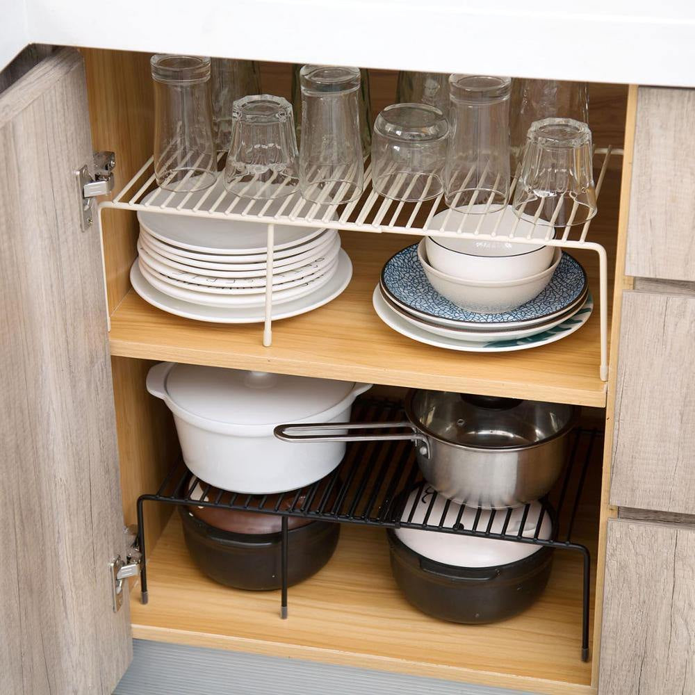 Adjustable Holders Metal Racks for Kitchen Cabinet Organizer