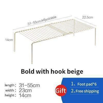Adjustable Holders Metal Racks for Kitchen Cabinet Organizer