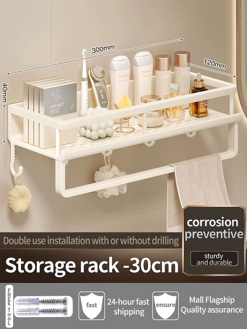 Yellow White Corner Shelf Bathroom Rack Shelf Organiser Toilet Organiser Shampoo Rack Kitchen Storage Rack