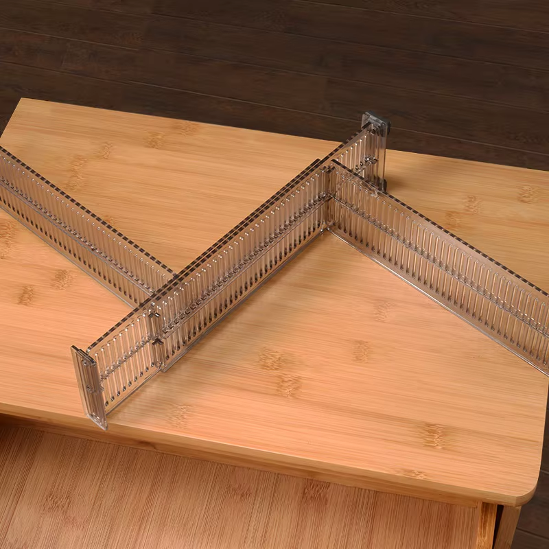 1Pair/Set Adjustable Clapboard Drawer Divider Partition DIY Durable Storage Organiser Wardrobe Closet Punch-Free Separator