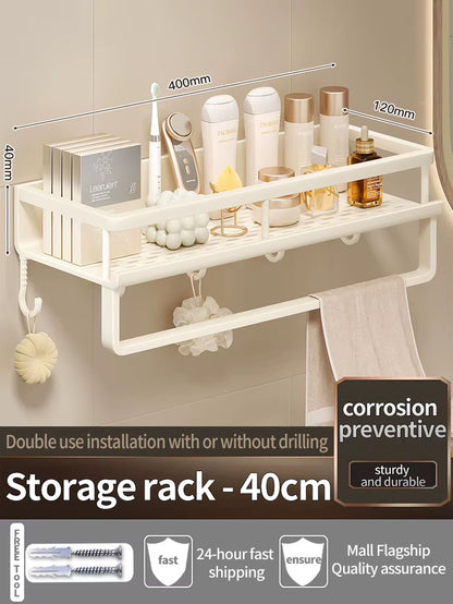 Yellow White Corner Shelf Bathroom Rack Shelf Organiser Toilet Organiser Shampoo Rack Kitchen Storage Rack