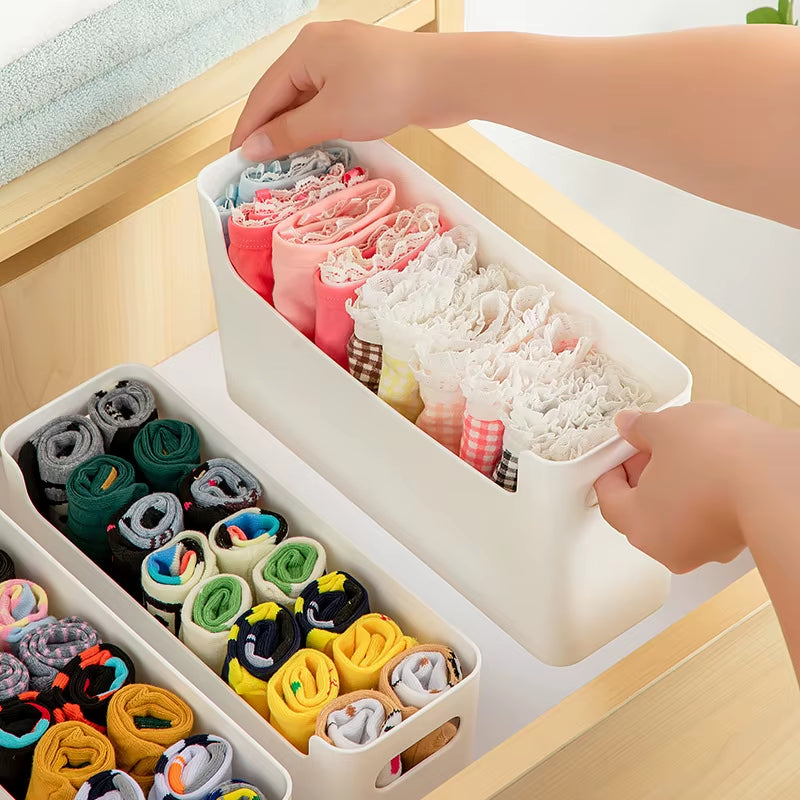 Multifunctional Cabinet Door Organizer - No Punch Desktop Storage Box for Underwear & Socks - Space-Saving Home Shelf