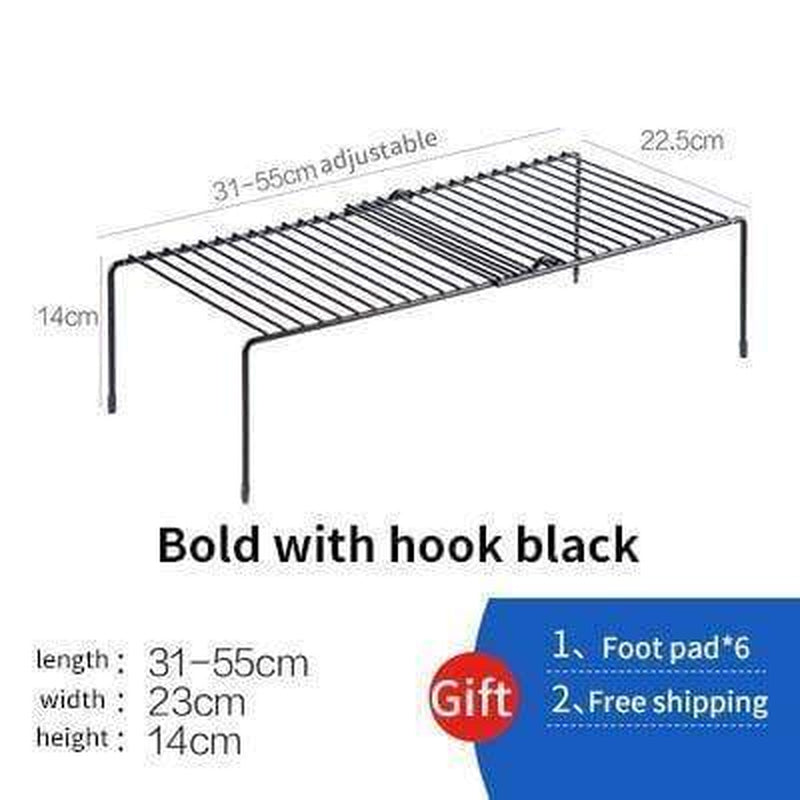 Adjustable Holders Metal Racks for Kitchen Cabinet Organizer