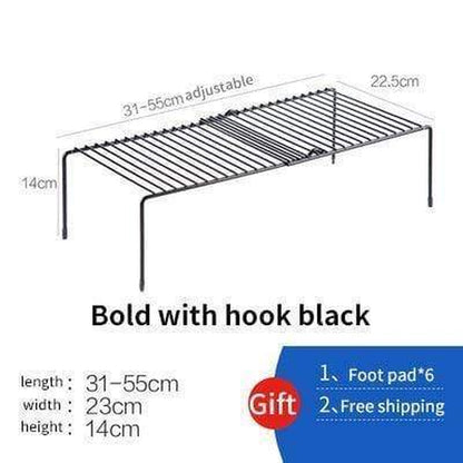 Adjustable Holders Metal Racks for Kitchen Cabinet Organizer