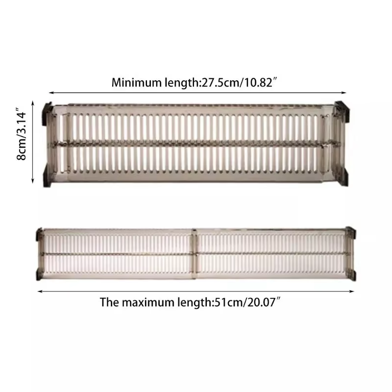 1Pair/Set Adjustable Clapboard Drawer Divider Partition DIY Durable Storage Organiser Wardrobe Closet Punch-Free Separator