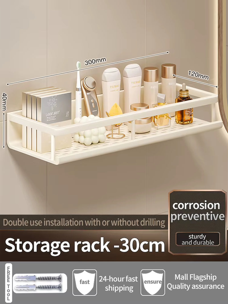 Yellow White Corner Shelf Bathroom Rack Shelf Organiser Toilet Organiser Shampoo Rack Kitchen Storage Rack